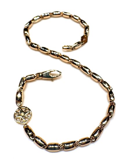 Armband Sommer Herr 9KT in Gelbgold 9K ROSA DEI VENTI MB US/Z 3.70 G - 9K ROSA DEI VENTI MB US/Z 3.70 G